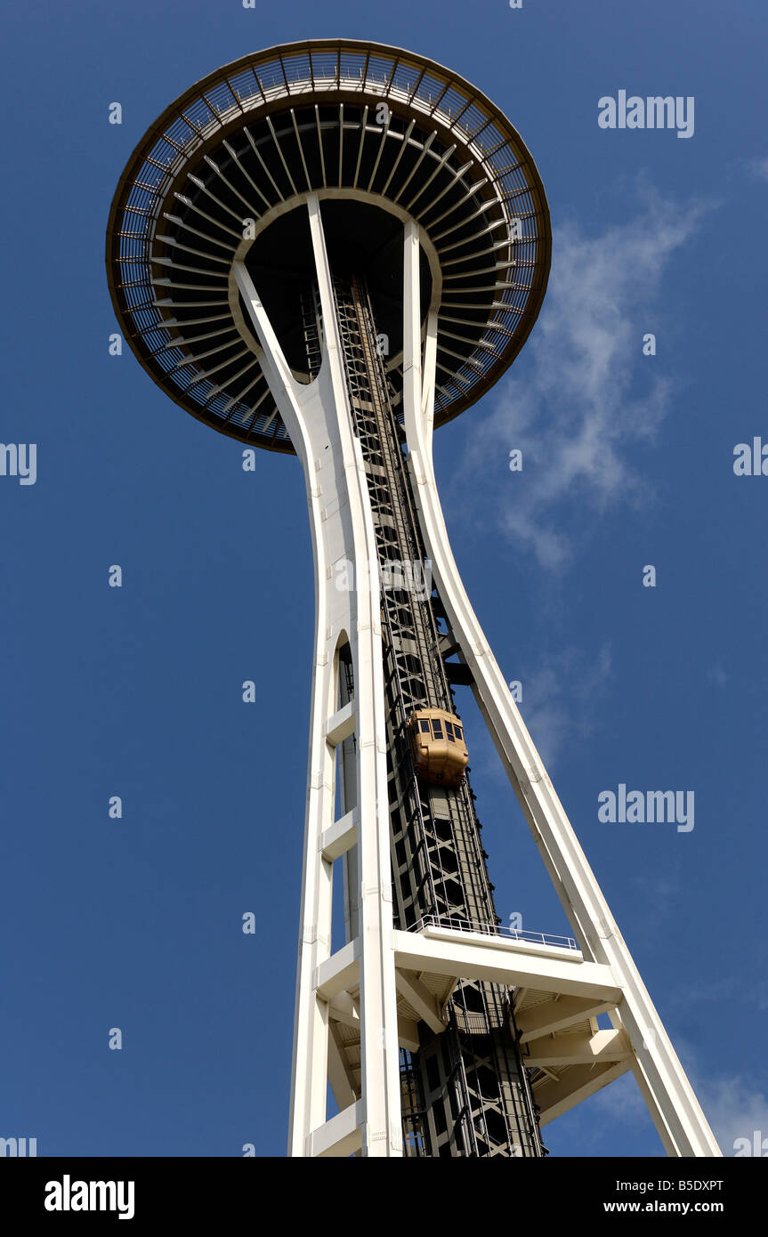The Space Needle, 520 ft tall, Seattle, Washington State, USA, North America Stock Photo