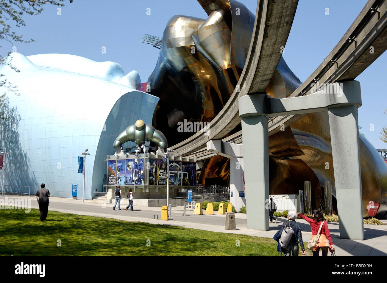 Experience Music Project, the world's only hands-on music museum, Seattle, Washington State, USA, North America Stock Photo