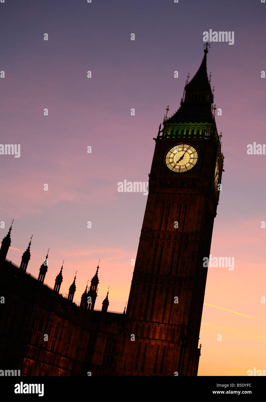 Big Ben at dusk before sunset, Westminster, London, England, UK, Europe ...