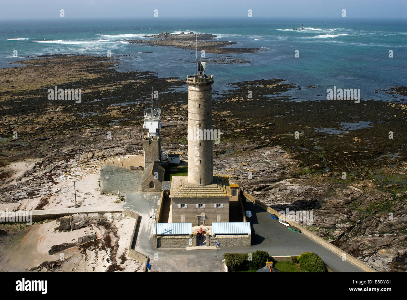 Penmarch Brittany  French  littoral sea lighthouses Stock Photo