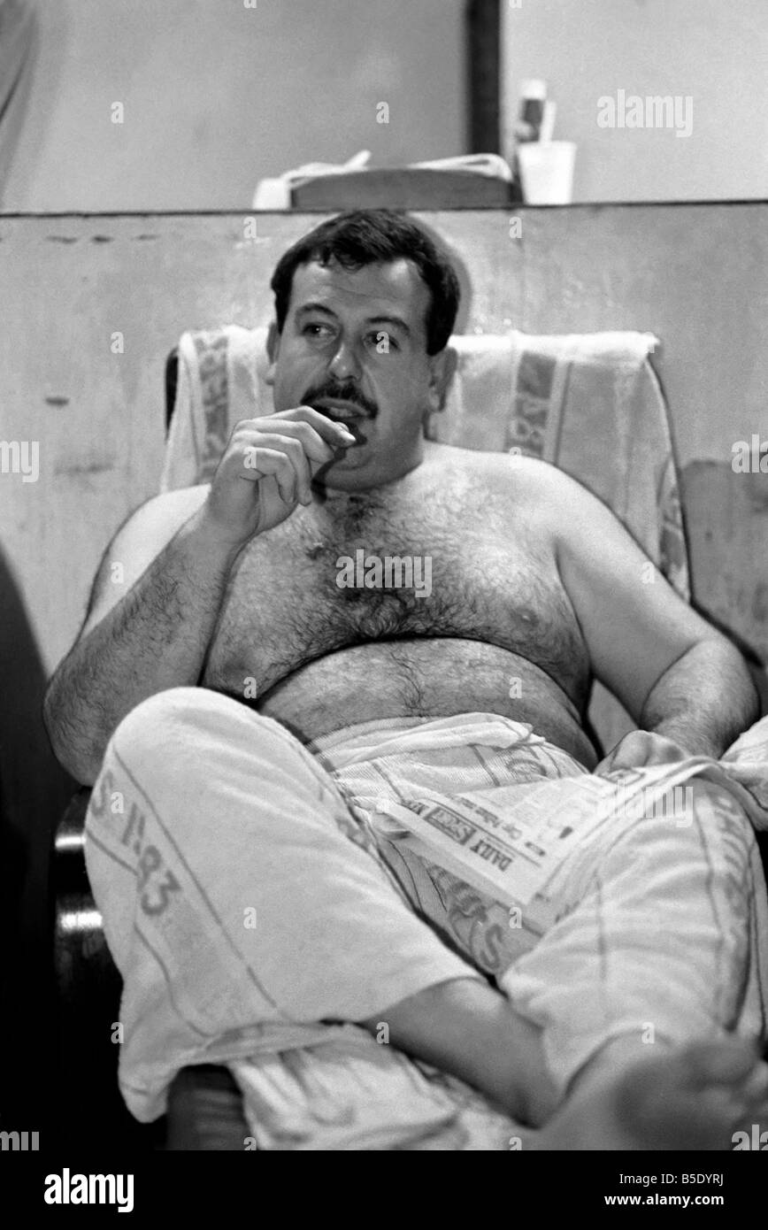 Scenes from the men's Turkish baths at Poplar in London's East End. Our