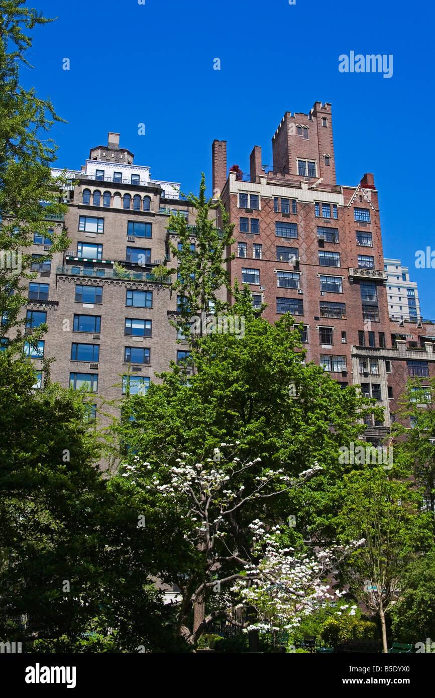 Apartments in Gramercy Park, Midtown Manhattan, New York City, New York, USA, North America Stock Photo