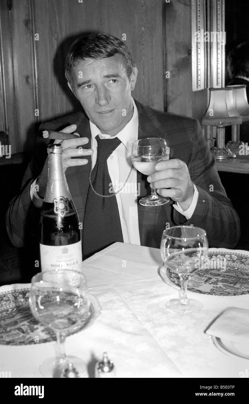 Ex Manager Crystal Palace F.C. Malcolm Allison. May 1976 Stock Photo