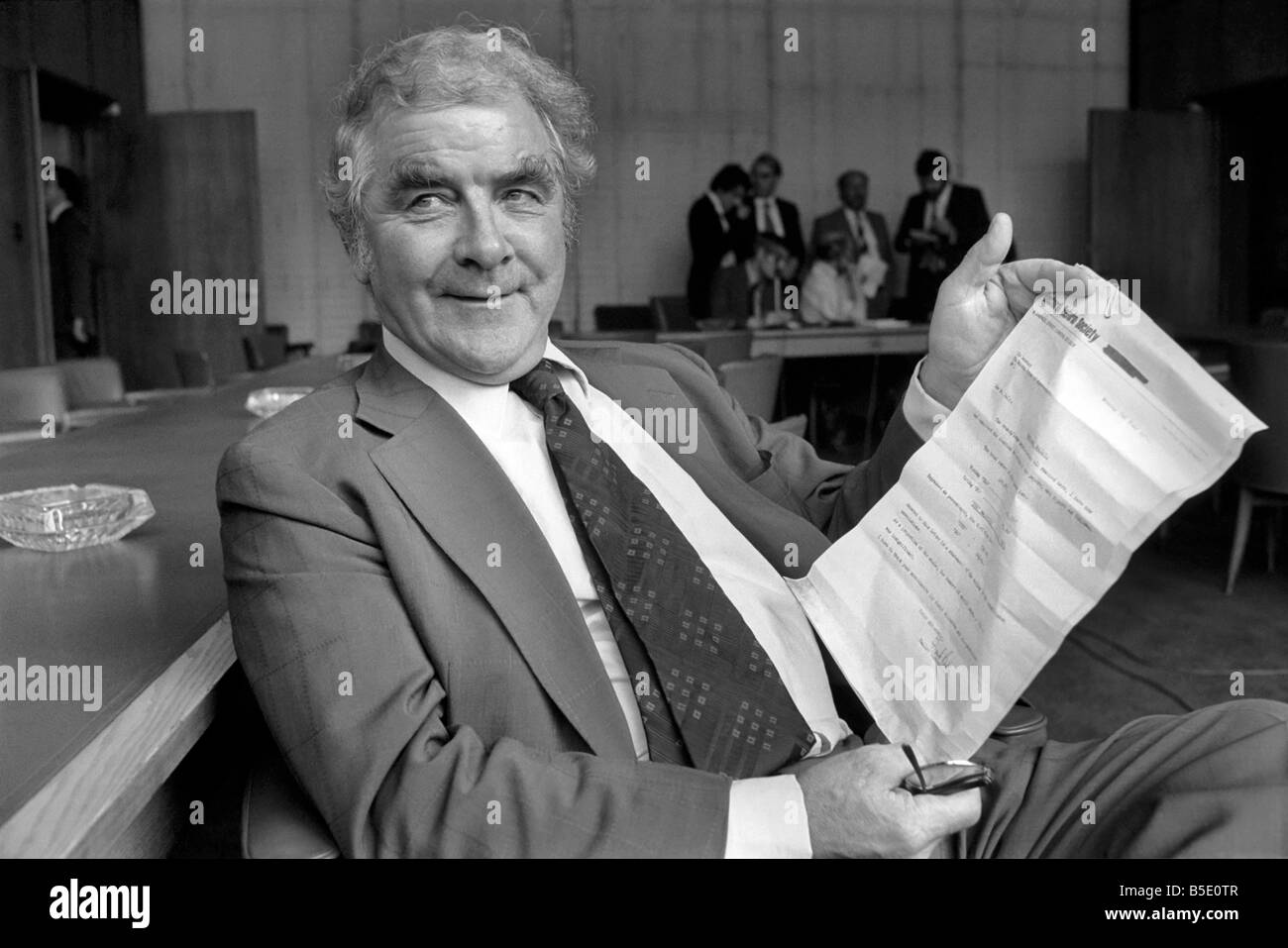 Joe Gormley National Union of Mineworkers. June 1976 Stock Photo Alamy
