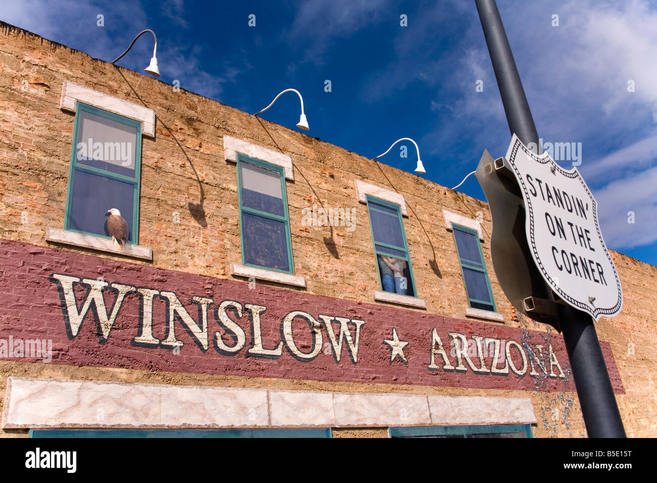 Standin’ on the corner winslow arizona hires stock photography and
