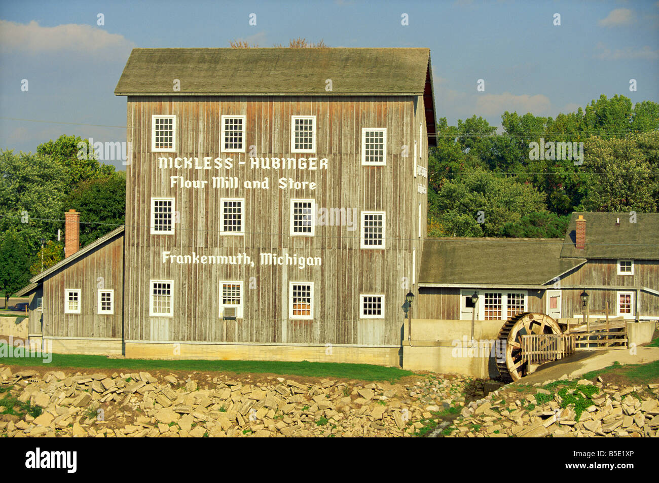 Restored flour mill and store on the River Cass at Germanstyle