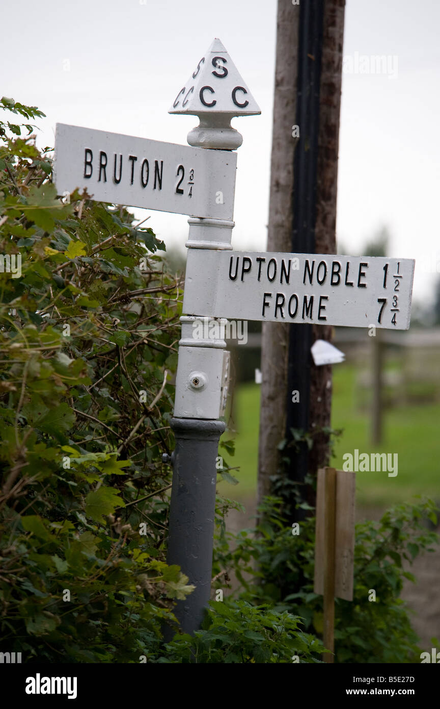Bruton road sign Stock Photo Alamy