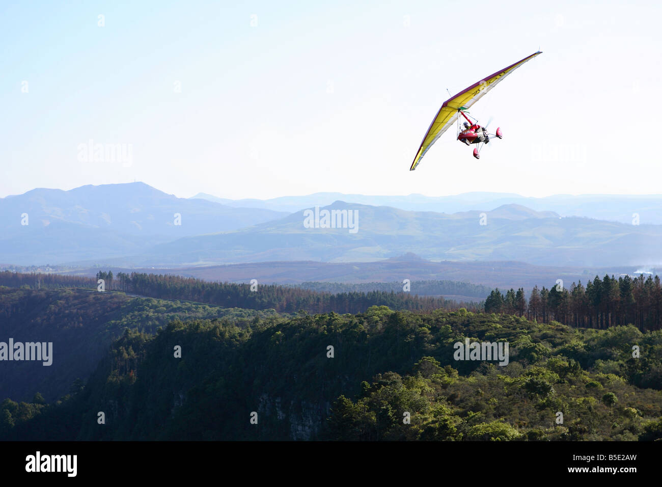 MicroLite Gliding - Gods Window Tourist View Point , Mpumalanga , South Africa Stock Photo