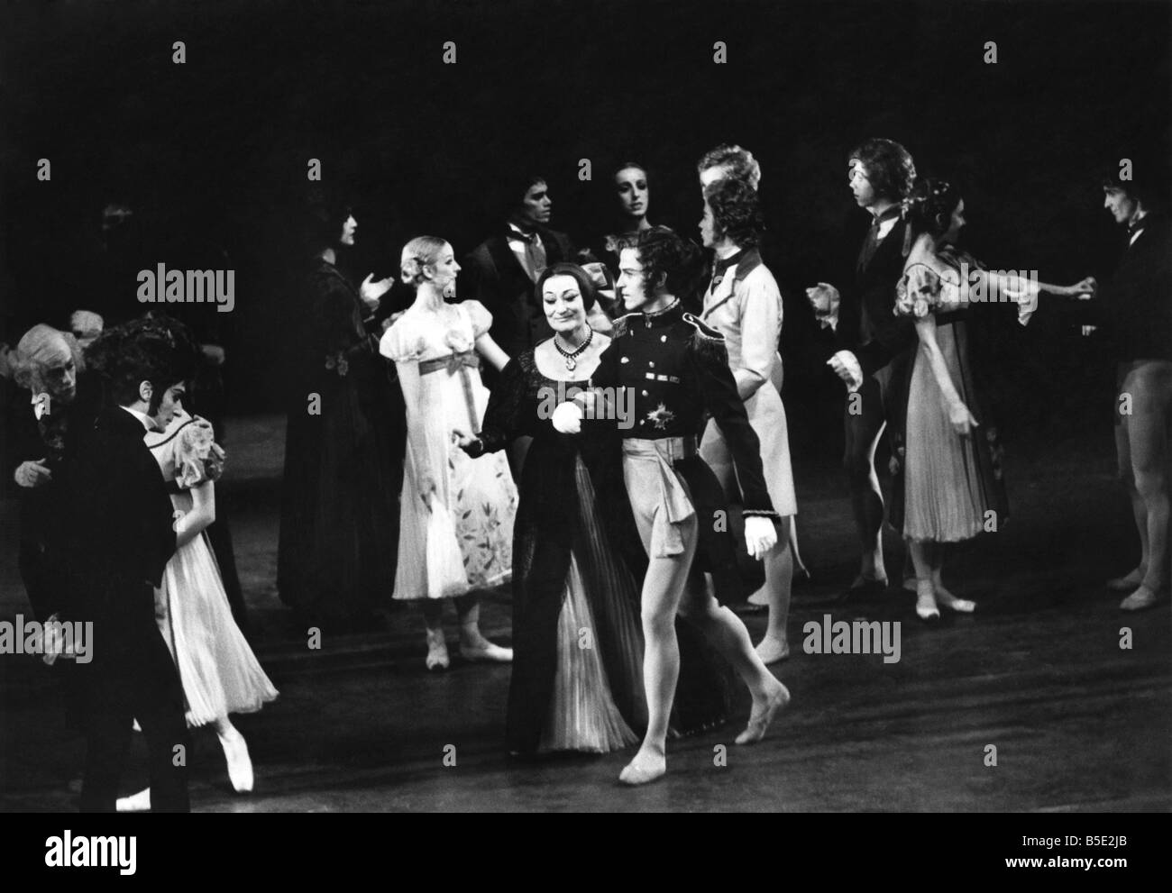 Ruth Papendick (centre) as Madame Larina in the Stuttgart Ballet production of John Cranko?s ballet ╩Onegin╦ at Covent Garden. J Stock Photo