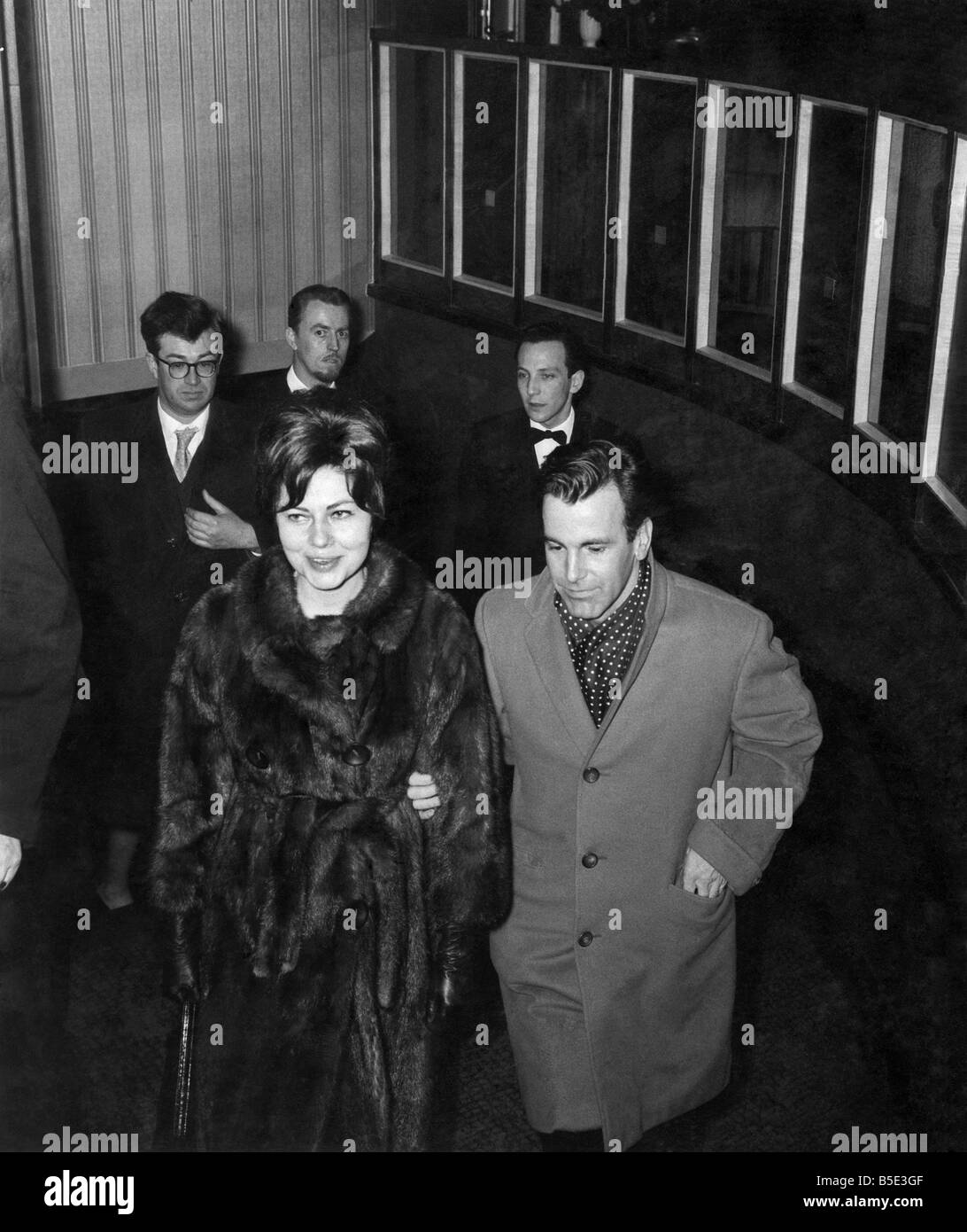 Princess Soraya of Iran with German actor Maximilian Schell. &#13;&#10;February 1965 &#13;&#10; Stock Photo