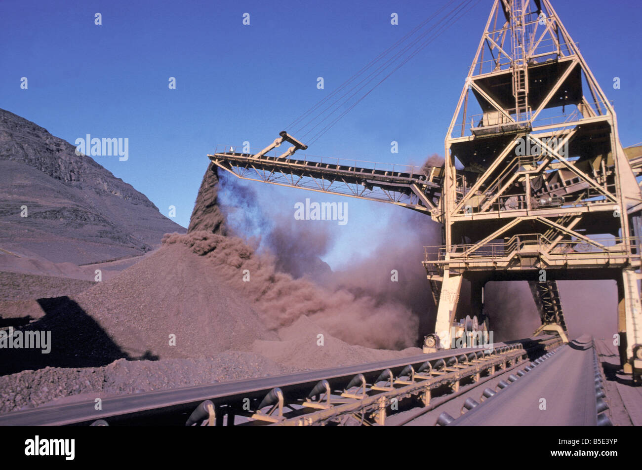 mine de fer mauritanie Zouerate Zouérat Zoueratt est une ville du nord de la Mauritanie dans la région de Tiris Zemour Ville dan Stock Photo