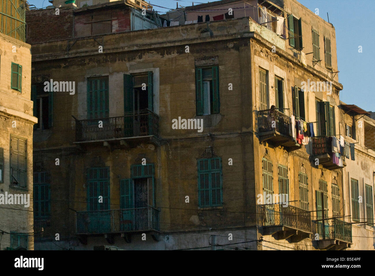 Apartment Building in Alexandria Egypt Stock Photo Alamy