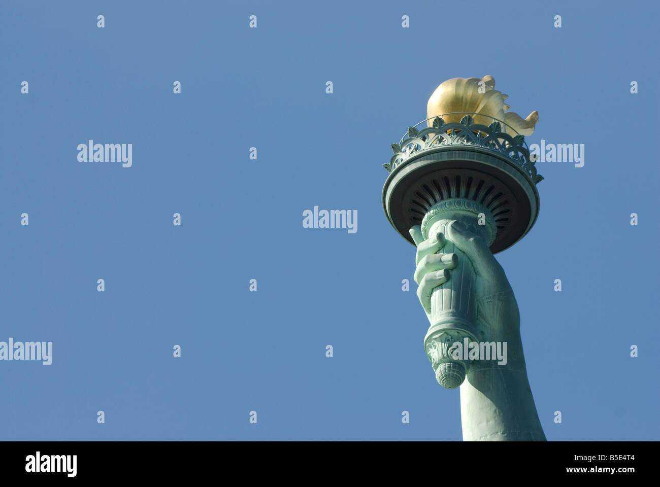Flame statue of liberty new york united states Stock Photo Alamy