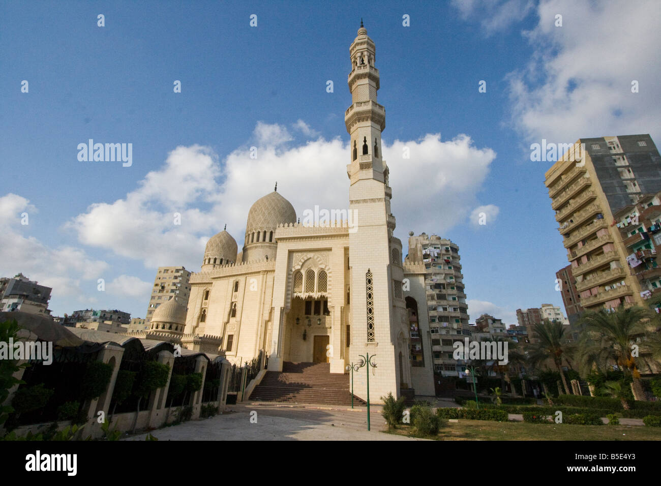 Abu El Abbas El Mursi Mosque in Alexandria Egypt Stock Photo