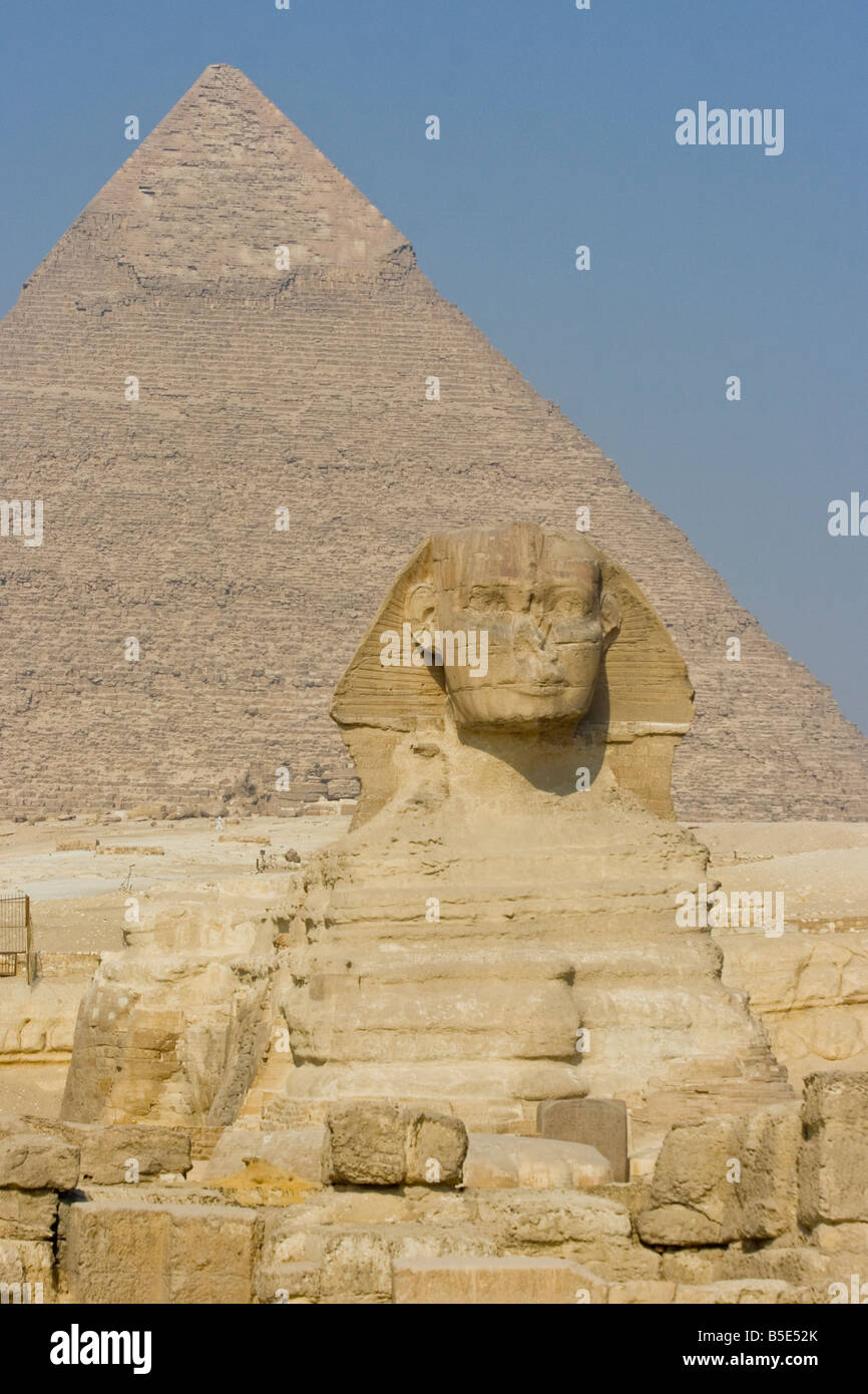 The Sphinx in Giza in Cairo Egypt Stock Photo