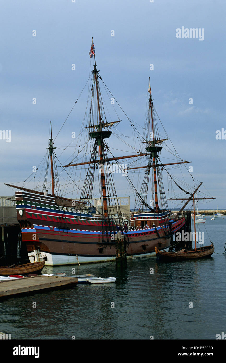 Mayflower tourist ship, Plymouth, Massachusetts, New England, USA, North America Stock Photo