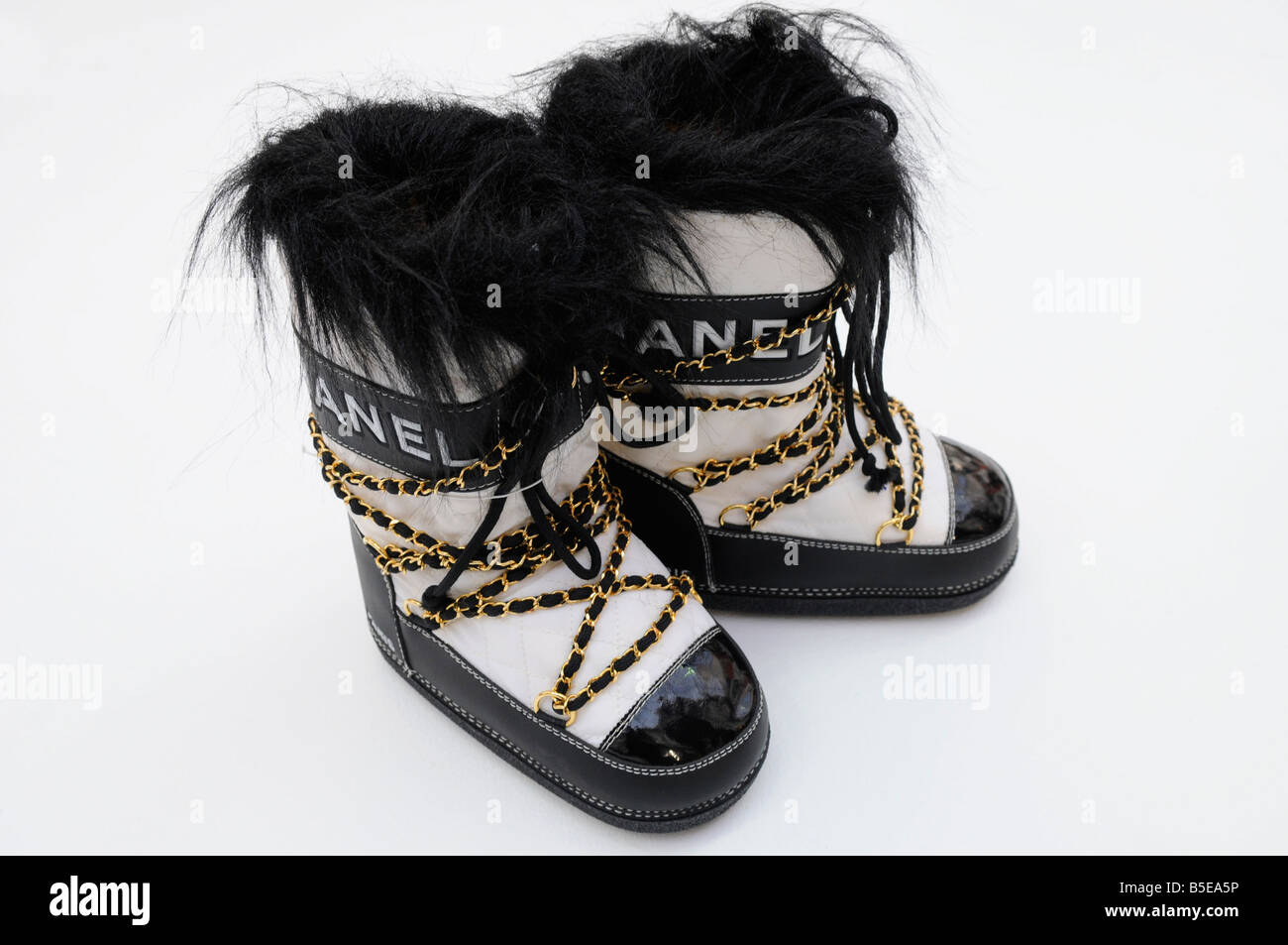 Chanel boots est. £400 - £600 Stock Photo - Alamy