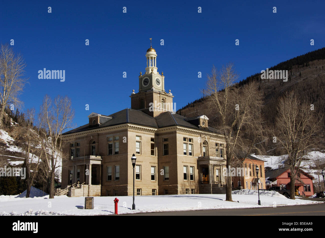 County Court House in the the Wild West old silver mining town of