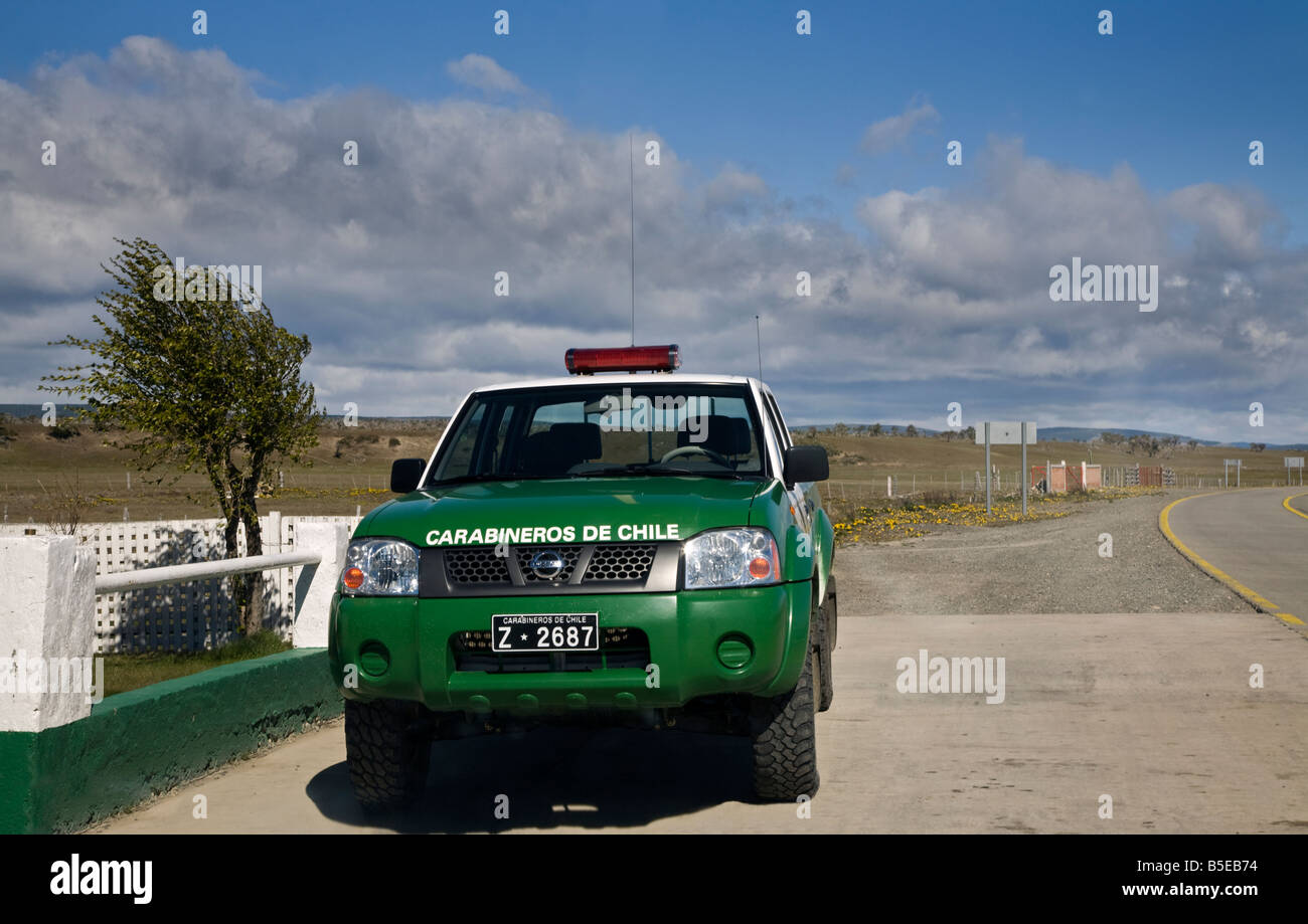 Carabineros De Chile Patrol Car Patagonia Chile Stock Photo Alamy Carabineros De Chile Patrol Car Patagonia Chile Stock Photo Alamy