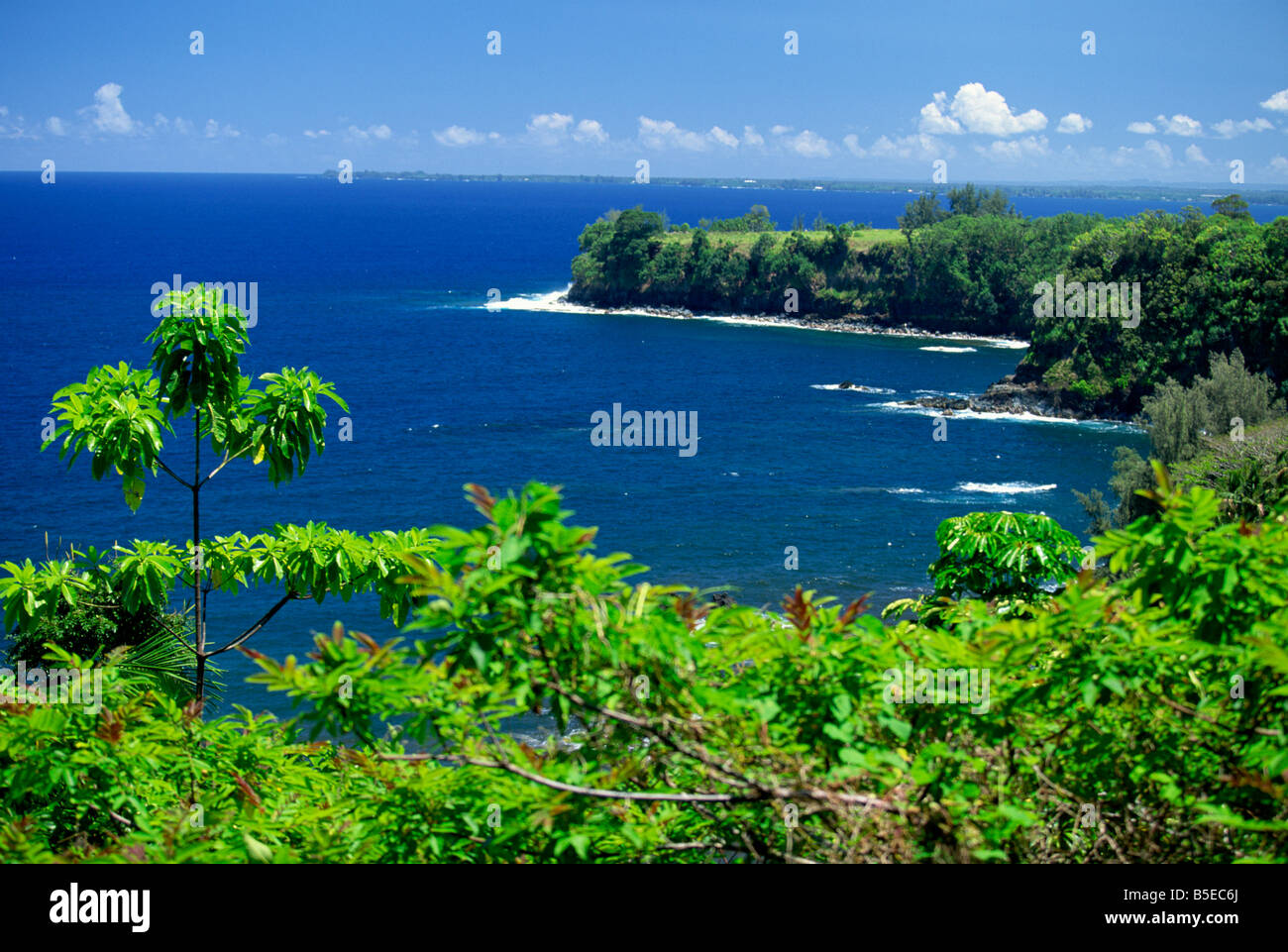 Onomea Bay by the Pepeekeo FourMile scenic drive on the Hamakua coast