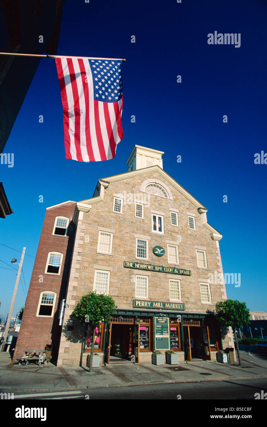The Stars And Stripes Flying Before The Newport Bay Club And - 
