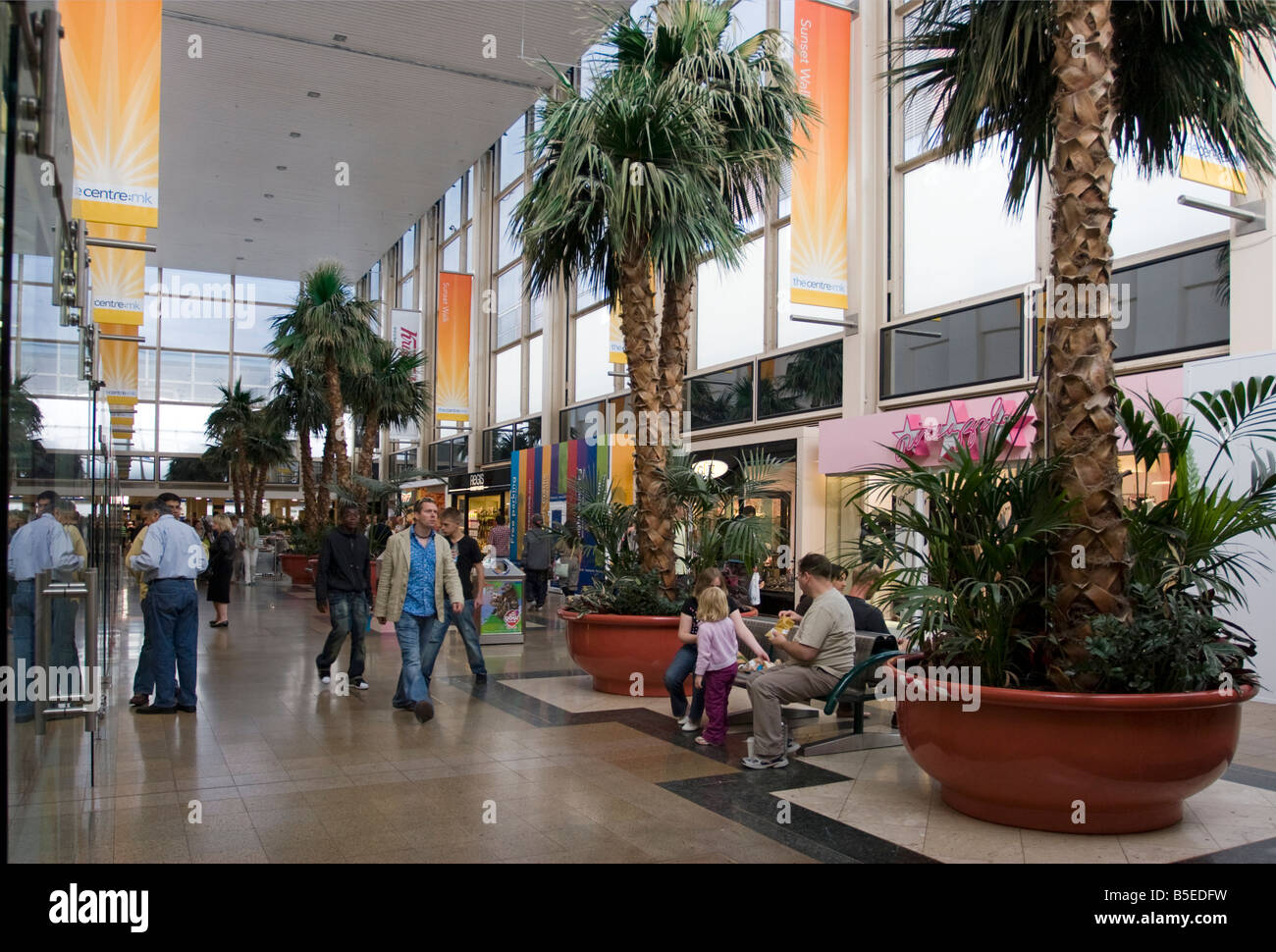 thecentre:mk Shopping Centre - Milton Keynes - Buckinghamshire Stock Photo