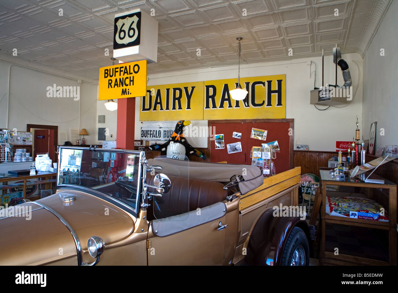 Afton Gas Station Museum, Historic Route 66, Oklahoma, USA, North