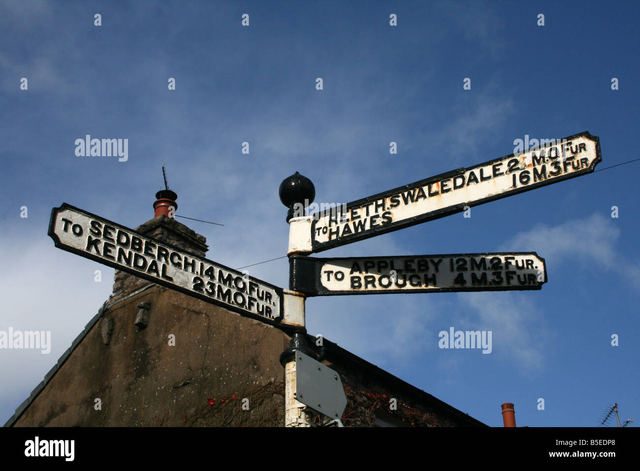 signpost-showing-distances-in-miles-and-furlongs-B5EDP8.jpg