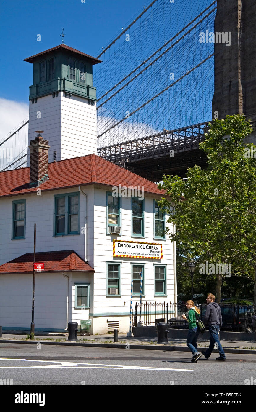 Old  Fulton Ferry Building, Dumbo District, Brooklyn, New York City, New York, USA, North America Stock Photo