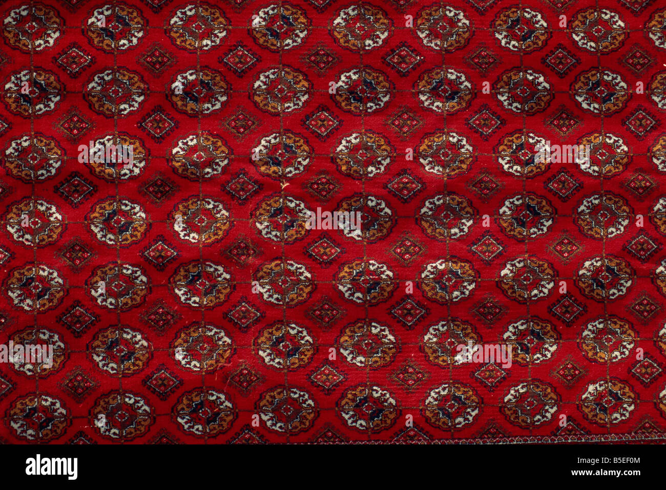 Carpet design, Old City, Bukhara, Uzbekistan, Central Asia Stock Photo