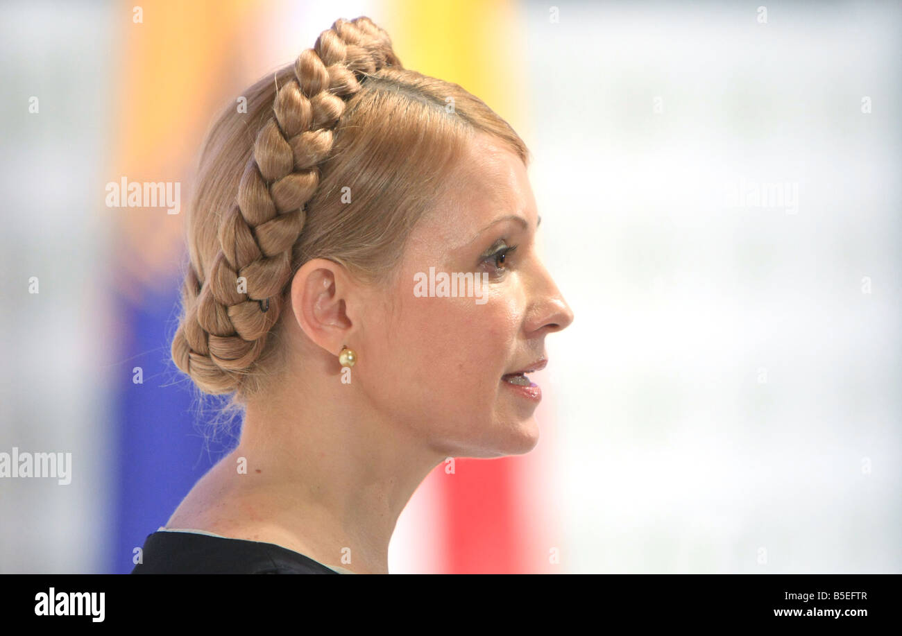 Yuliya Tymoshenko Prime Minister of Ukraine Stock Photo