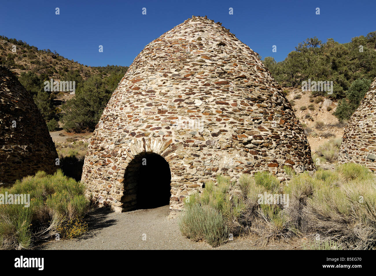 Charcoal Kilns Wildrose canyon Death Valley Stock Photo Alamy