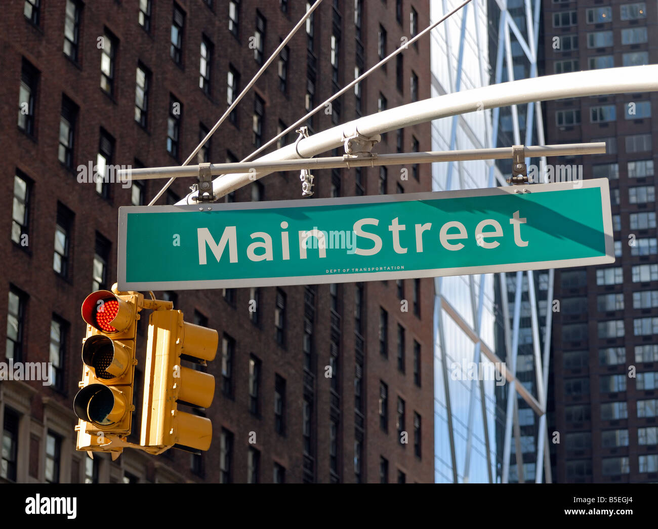 Main Street USA (as opposed to Wall Street) Stock Photo