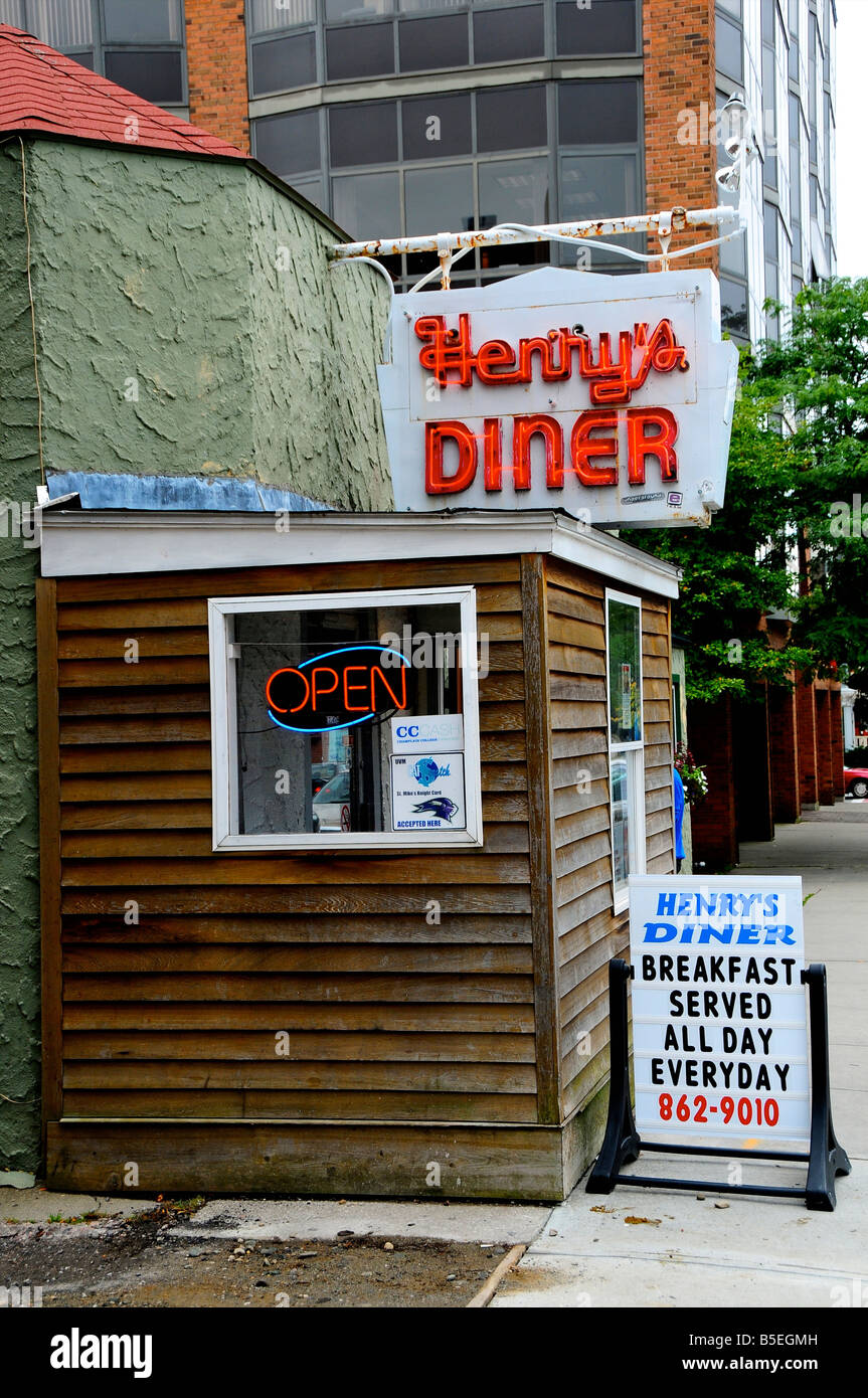 Henry's Diner, Burlington, Vermont, USA Stock Photo Alamy