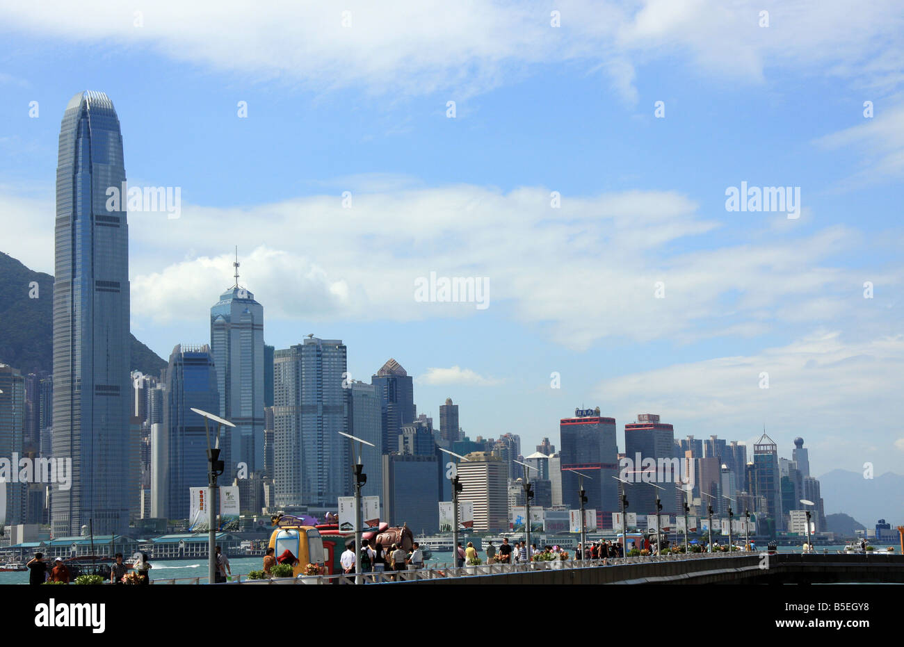 Hong Kong Island skyline Stock Photo