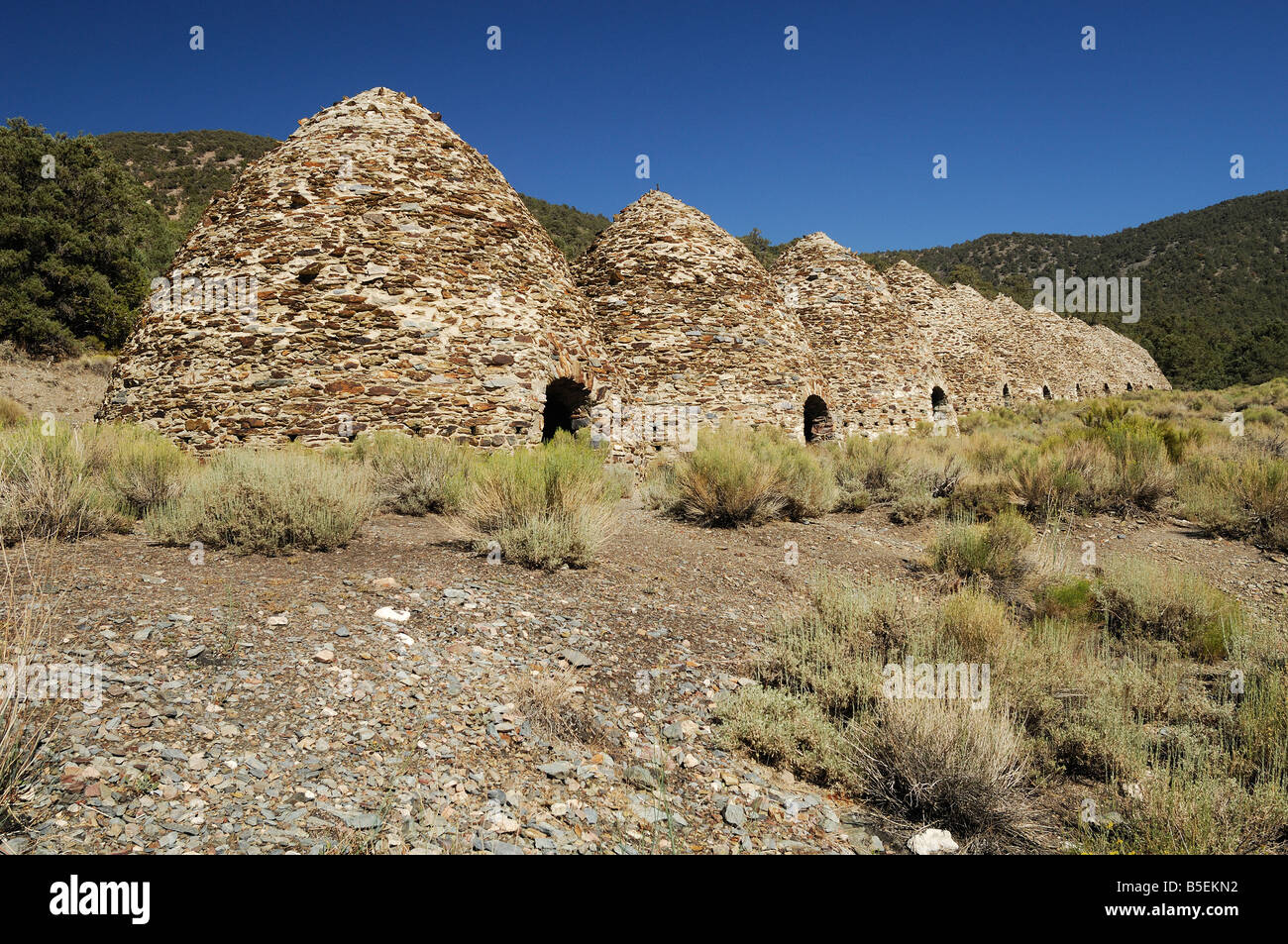 Charcoal Kilns Wildrose canyon Death Valley Stock Photo Alamy