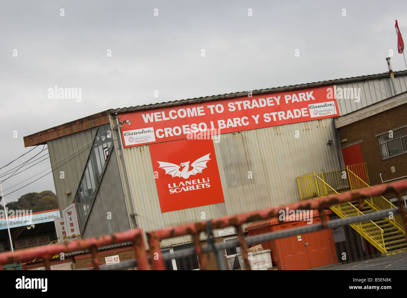 Stradey Park rugby ground in Llanelli, the former ground of Llanelli