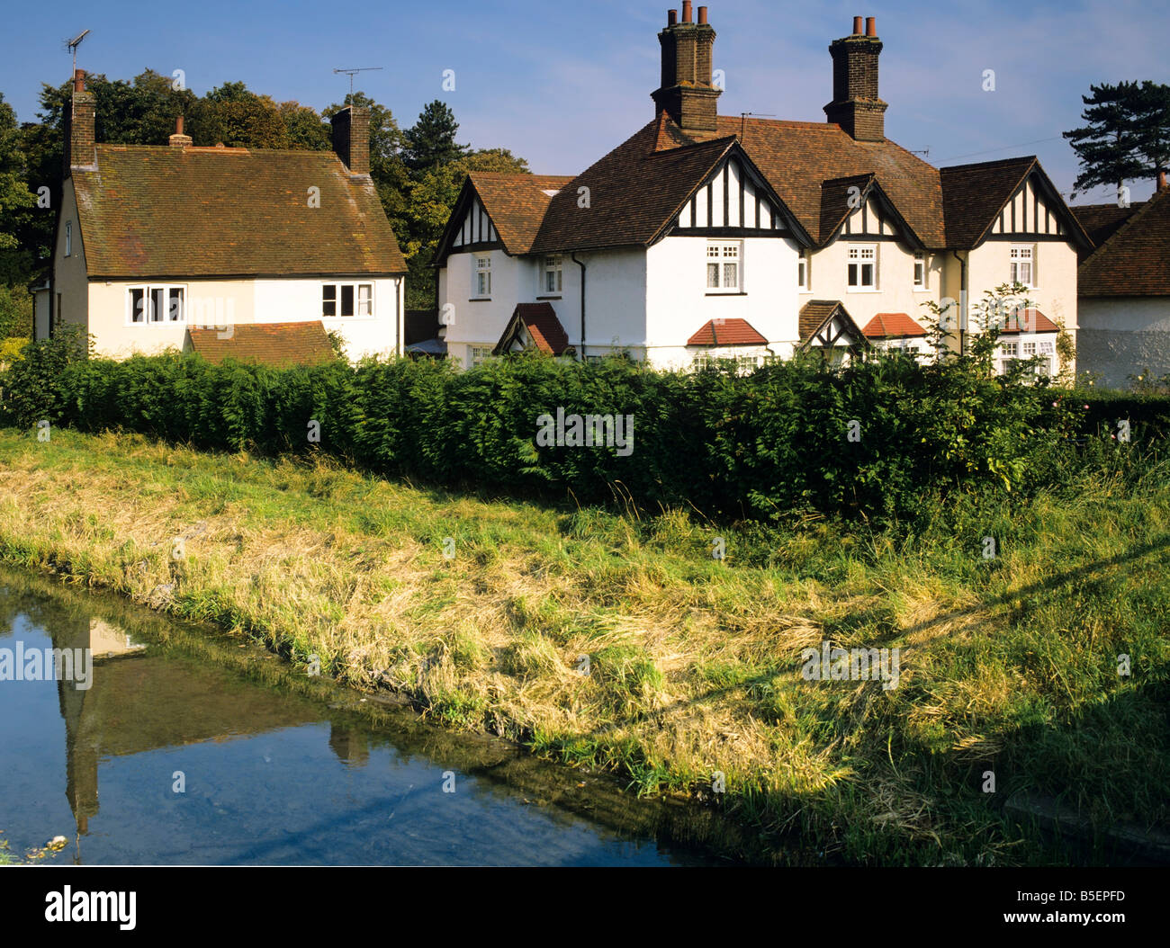 village with houses in countryside halton village alongside wendover