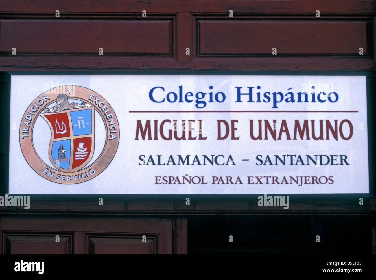 Sign Colegio Hispanico Spanish language school Salamanca Salamanca