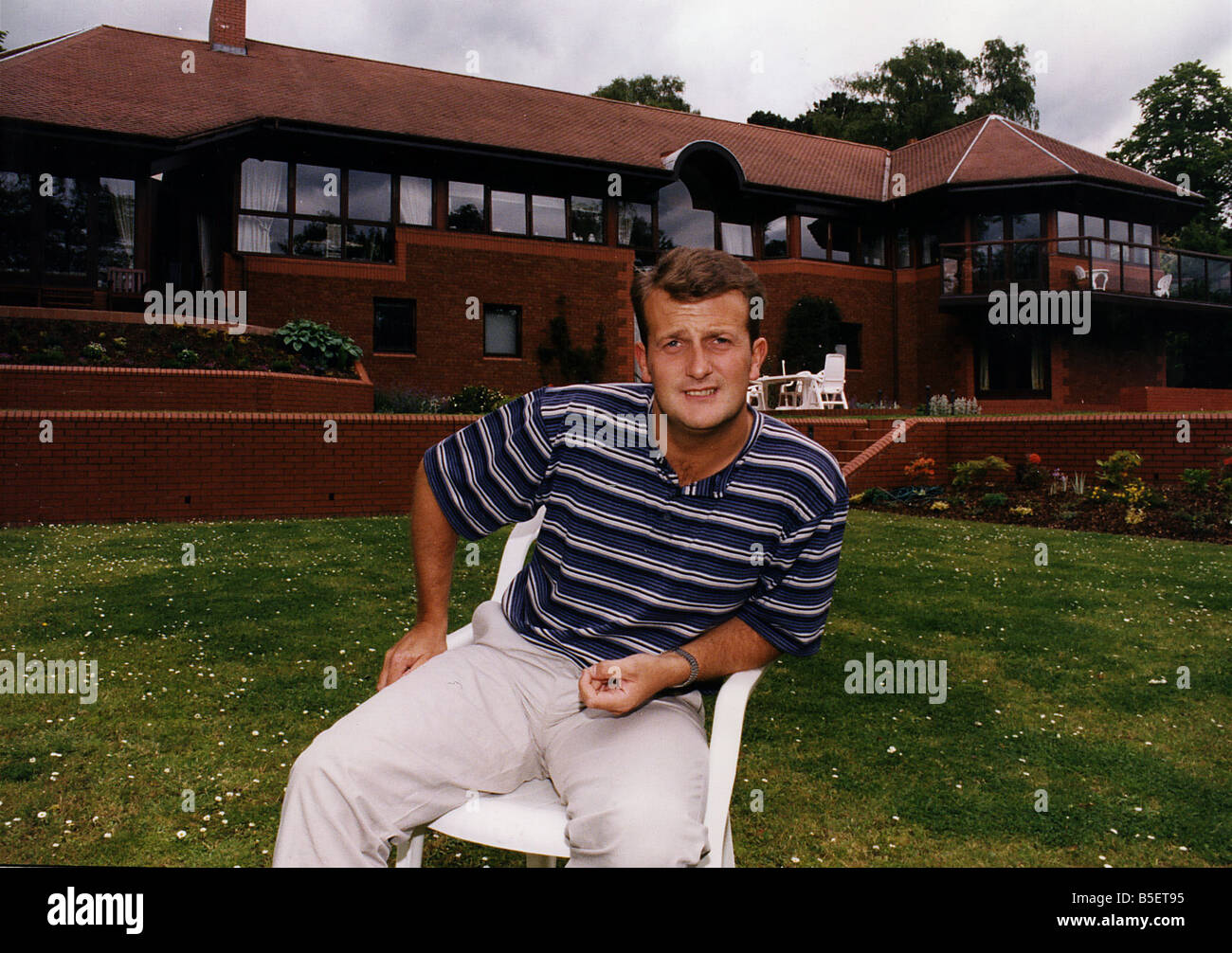 John McGuinness £10m lottery winner at his home in Lanarkshire Stock