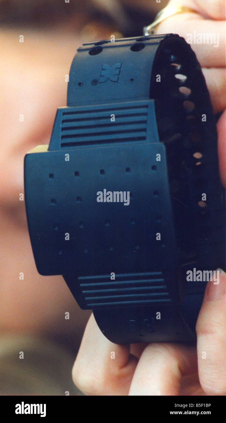 An electronic tagging device Stock Photo Alamy