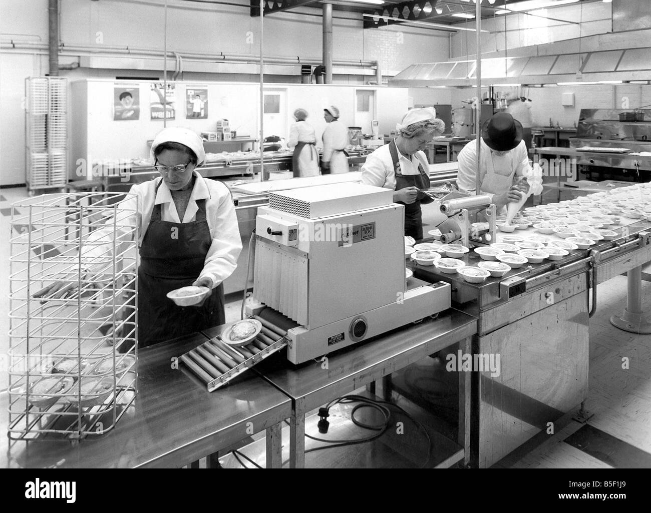The kitchens of a staff canteen Stock Photo