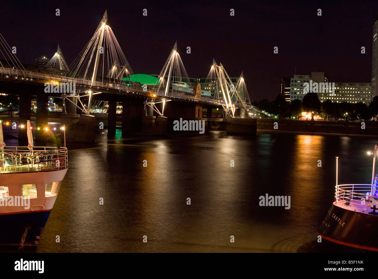 Bridge connection illuminated hi-res stock photography and images - Alamy