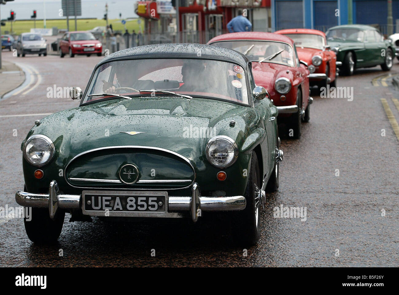 Jensen 541 car at the classic car display in Whitley Bay Barry Stone