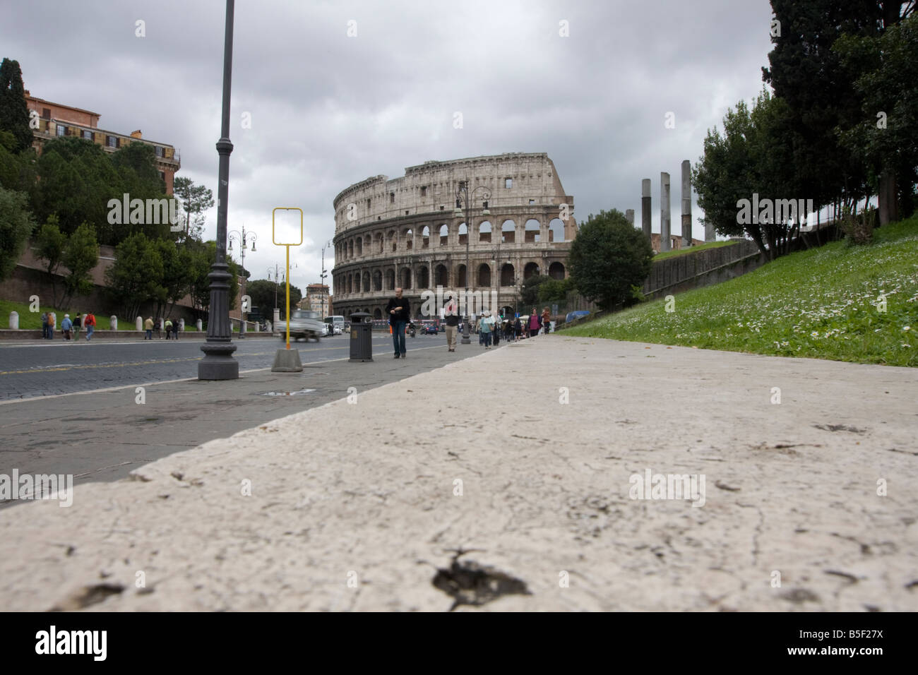 Colosseum, Kolloseum, historical, Italy, Rome, ruin, sightseeing, showplace, tourist, feature, object, of, interest, Stock Photo