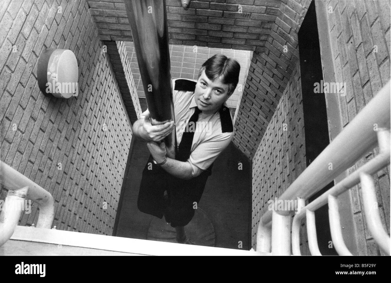 Firefighter slides down pole fire hires stock photography and images