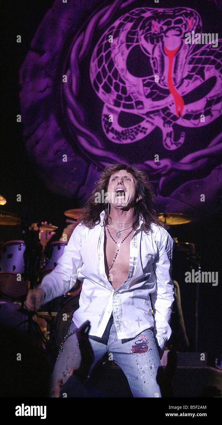 Rock band Whitesnake playing at the Newcastle City Hall Lead singer David Coverdale pictured 26 06 06 Stock Photo