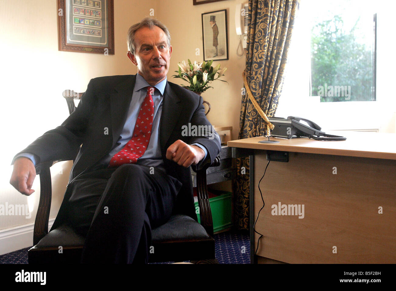 Interview with Tony Blair at his home in Trimdon Tony Blair Sports