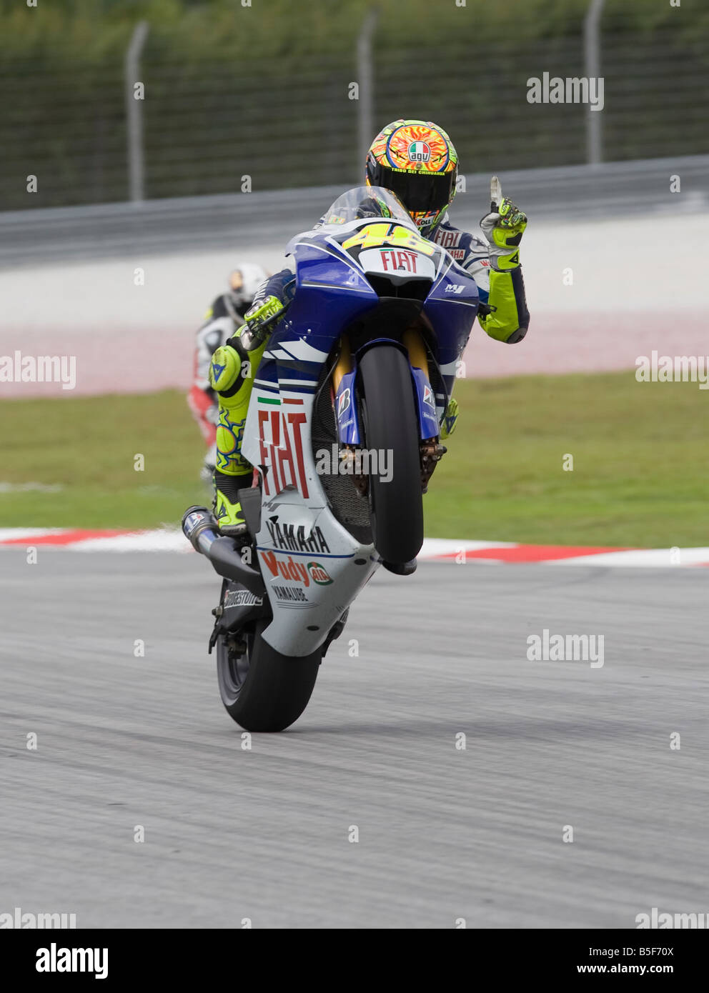Valentino rossi wheelie hi-res stock photography and images - Alamy