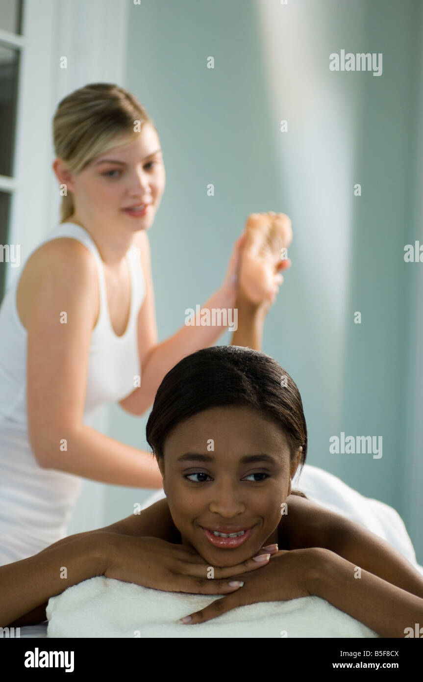 Black teen massage